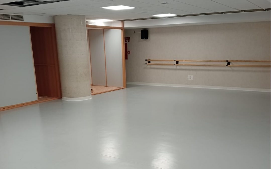 pavimento sala danza colegio San Ignacio MOYPE