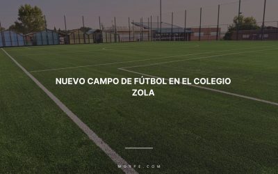Renovación sostenible del césped en el Colegio Zola de Villafranca del Castillo