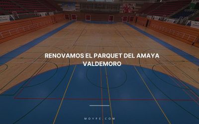 Limpieza y Mantenimiento Profesional de la madera del Pabellón Amaya Valdemoro en Alcobendas