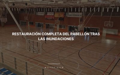 Restauración del suelo del Pabellón Inundado de San Fernando de Henares