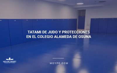 Instalación de un nuevo tatami de judo y protecciones en el colegio ALAMEDA DE OSUNA