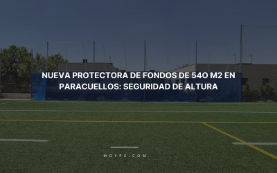 MOYPE INSTALA 540 M2 DE RED DE FONDOS COMBINADA CON LONA DE PVC PARA EL EMBLEMÁTICO CAMPO DE RUGBY DE PARACUELLLOS DEL JARAMA